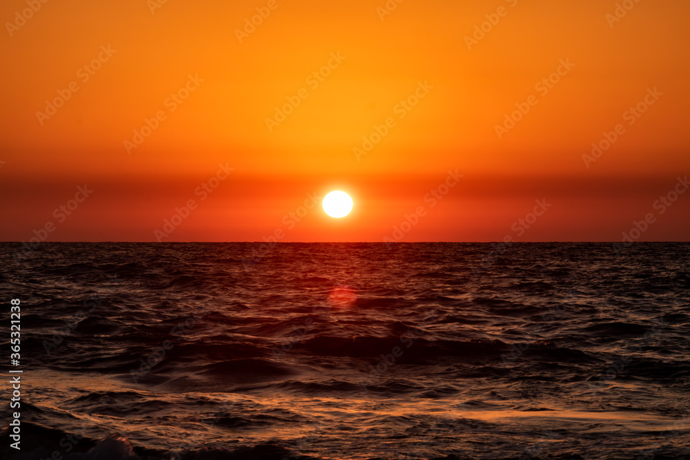 Fototapeta premium sunset in the sea