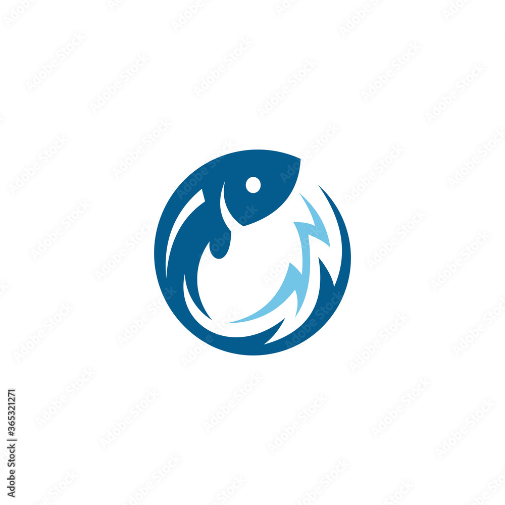 Fototapeta premium Ocean Fish Logo