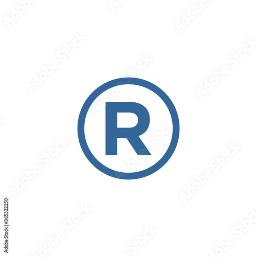 register mark icon vector symbol