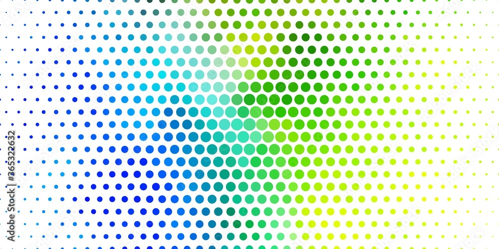 Light Blue, Green vector background with circles. Abstract colorful disks on simple gradient background. Pattern for websites, landing pages.