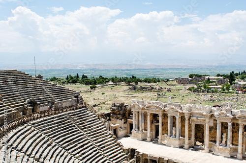 Turkey# ancient city of Hierapolis, roman empire, amphitheater# Pamukkale