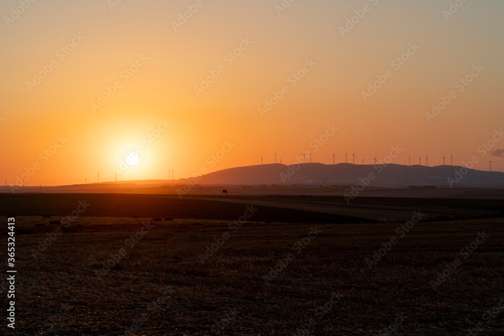 long exposure landscape  at sunset