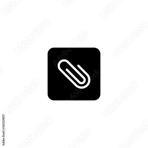 paper clips icon vector symbol illustrations isolated white background