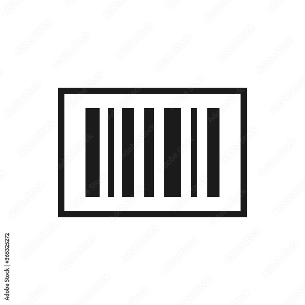 Barcode. Modern simple flat bar code sign. Marketing, internet concept. Trendy vector buy market mark symbol for website design, mobile app.
