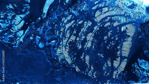 abstract blue spreading chemical water  background