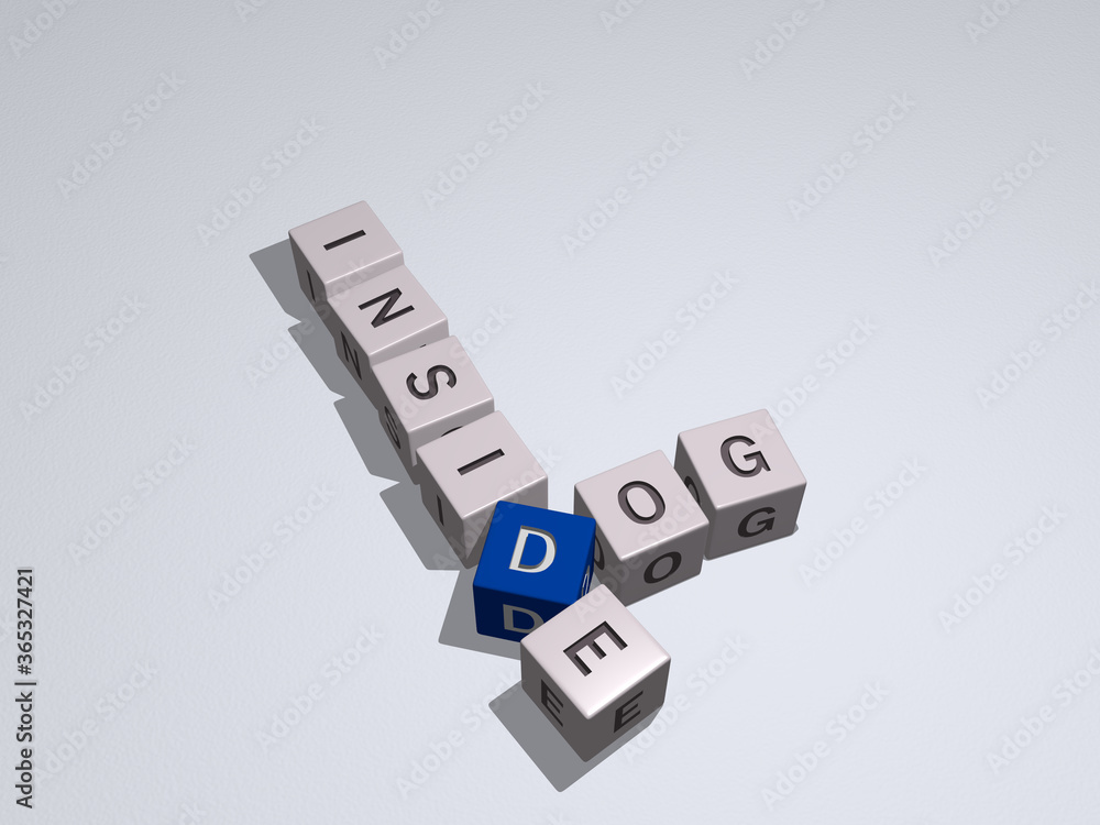 combination of dogs: inside dog built by cubic letters from the top perspective, excellent for the concept presentation. background and illustration combination of dogs: inside dog built by cubic letters from the top perspective, excellent for the concept presentation. background and illustration