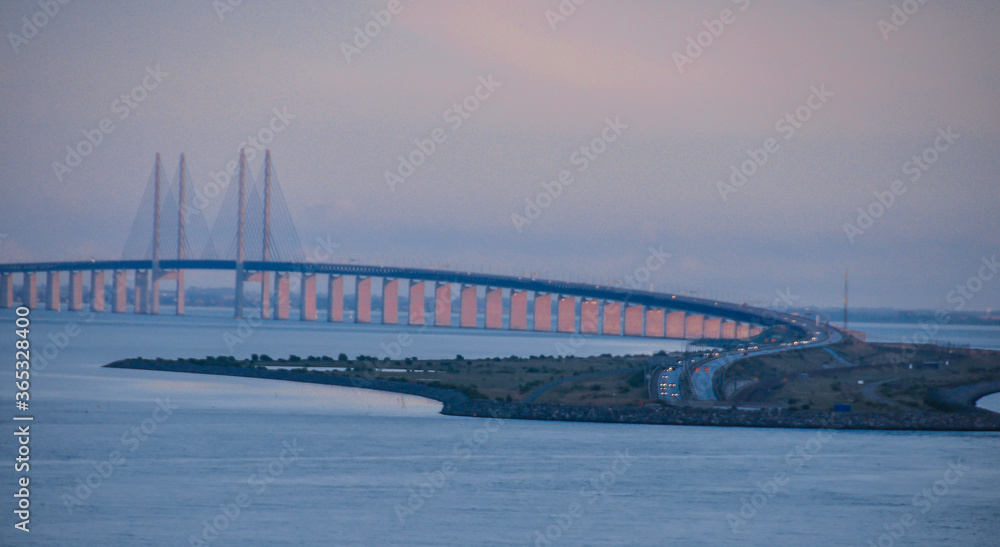 Fototapeta premium Puente-túnel de Sund ( Copenhague)