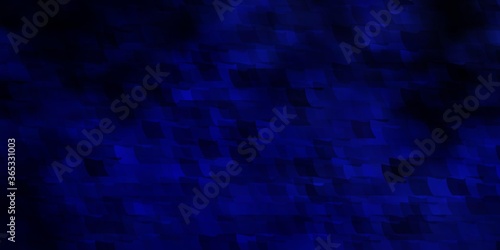 Dark BLUE vector background in polygonal style. © Guskova