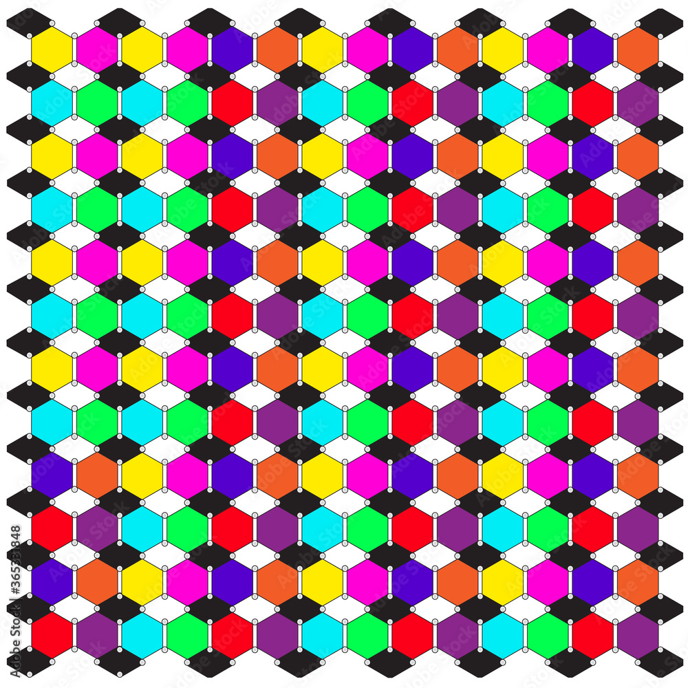 Creative Abstract Hexagon Colorful Pattern Background Creative Abstract Hexagon Colorful Pattern Background
