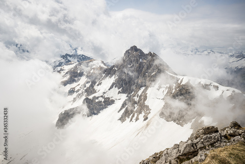 mountain in the snow