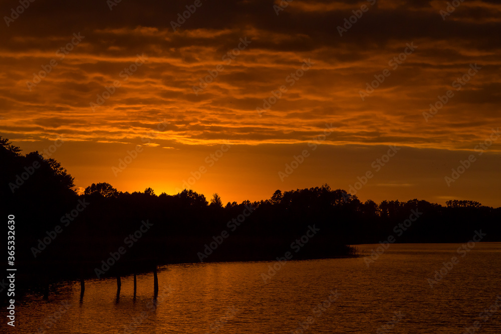 lake sunset