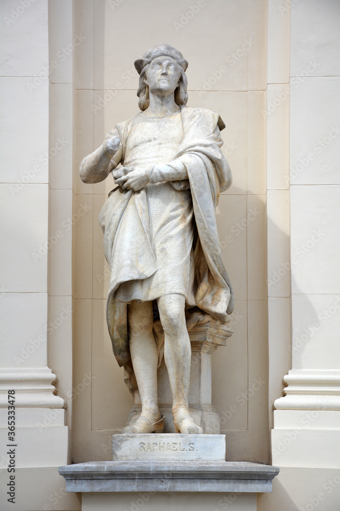 Obraz premium Statue des Malers Raffael, Künstlerhaus, Wien, Österreich