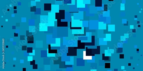 Light BLUE vector texture in rectangular style. Abstract gradient illustration with rectangles. Template for cellphones.