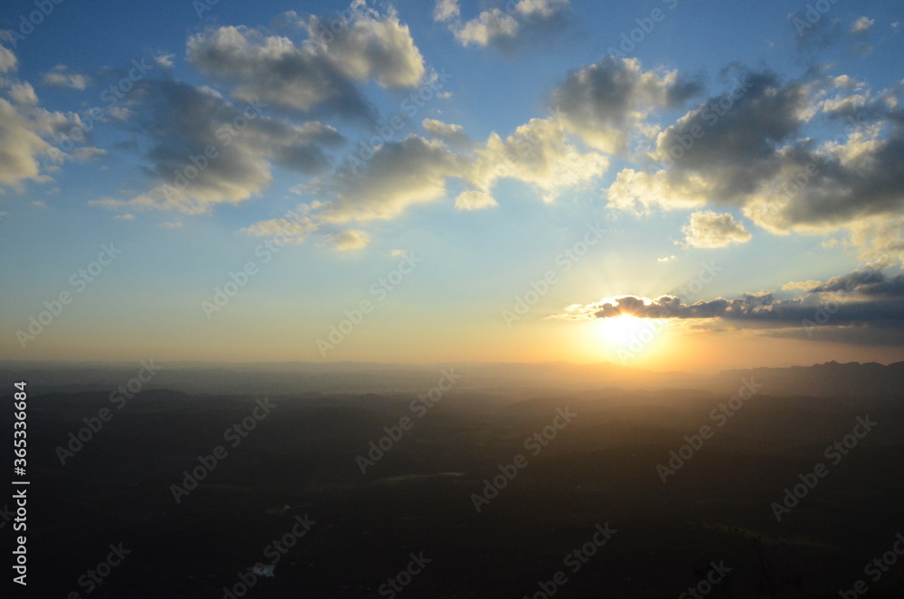 Fototapeta premium Sunset at Topo do Mundo (translated name: Top of the World)