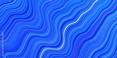 Light BLUE vector background with lines. Gradient illustration in simple style with bows. Pattern for ads, commercials.