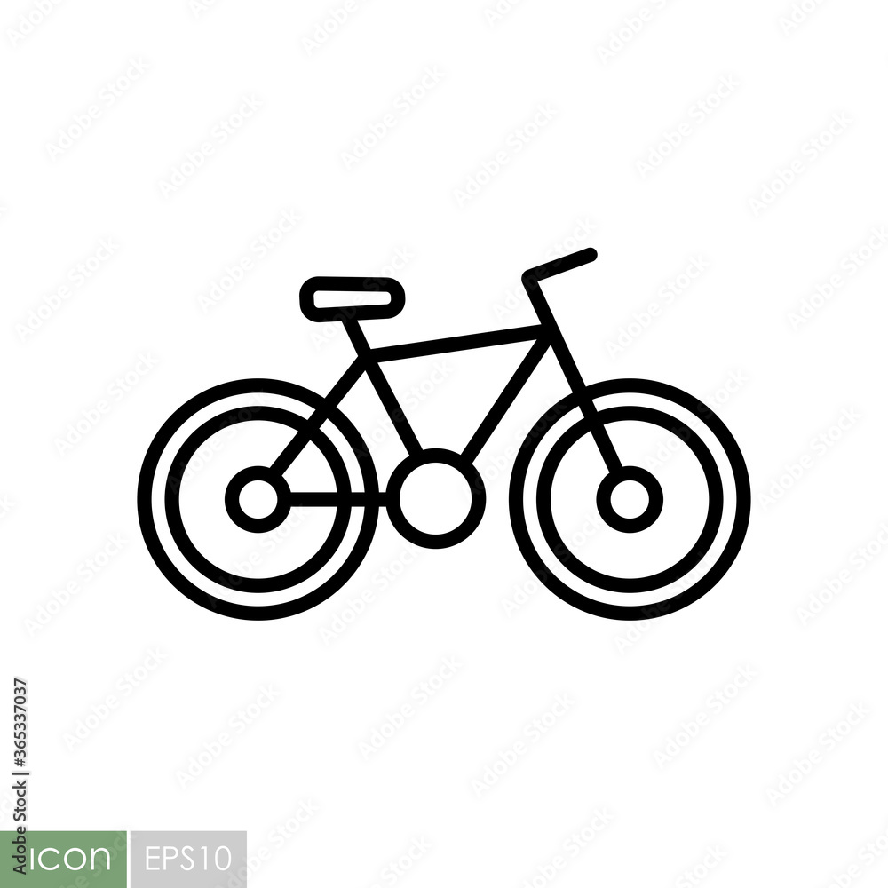 Bicycle vector icon. Camping sign Bicycle vector icon. Camping sign