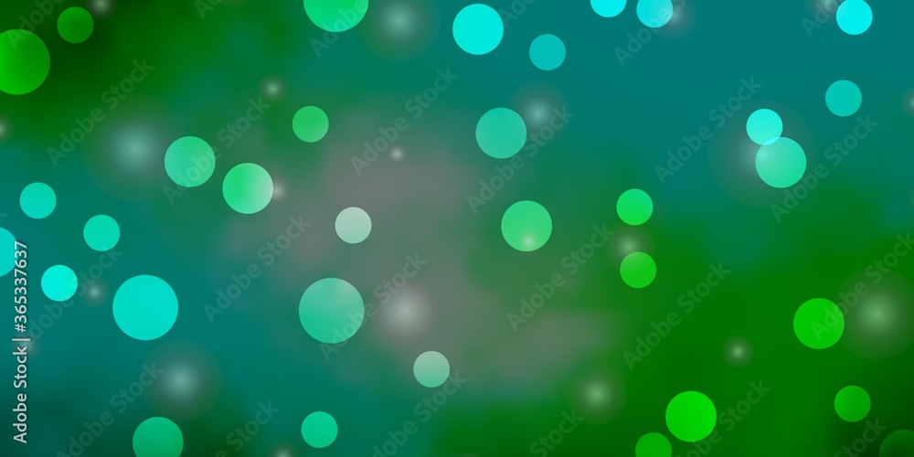 Light Blue, Green vector background with circles, stars. Abstract illustration with colorful shapes of circles, stars. Pattern for booklets, leaflets. Light Blue, Green vector background with circles, stars. Abstract illustration with colorful shapes of circles, stars. Pattern for booklets, leaflets.