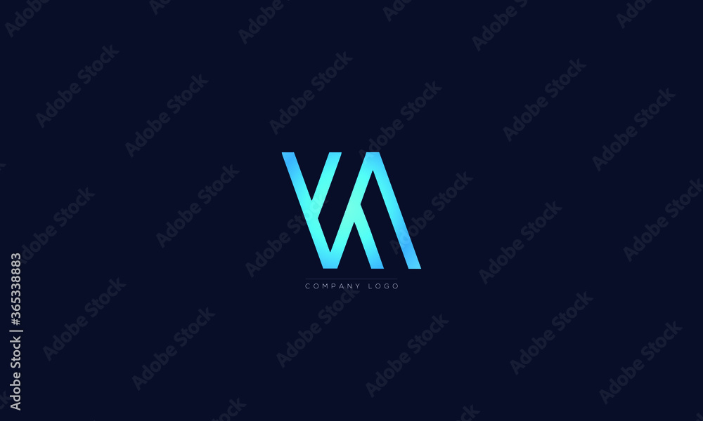 VA or AV letters Logo Alphabet Design Vector Symbol VA or AV letters Logo Alphabet Design Vector Symbol