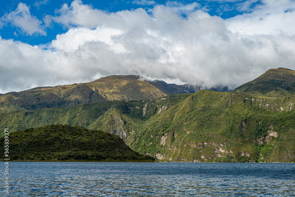 Lake Cuicocha in Ecuador