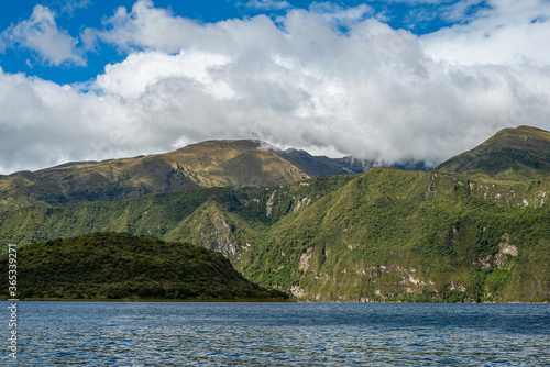 Lake Cuicocha in Ecuador