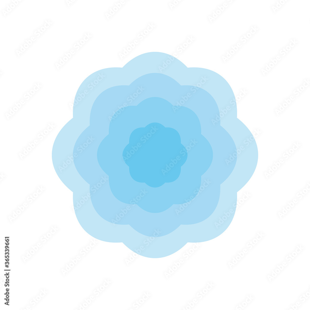 flower with geometric shape, flat style flower with geometric shape, flat style