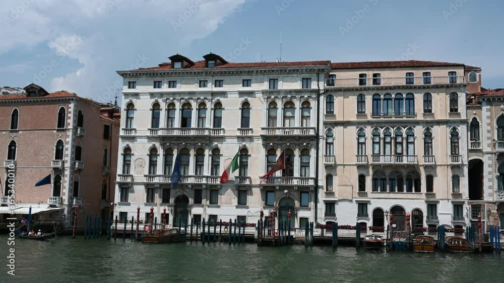 Venice, Italy - Historic buildings between the canals of the lagoon city Venice, Italy - Historic buildings between the canals of the lagoon city
