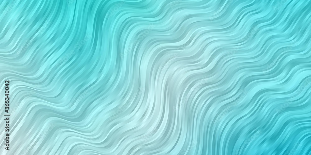 Light Blue, Green vector template with wry lines. Colorful illustration with curved lines. Design for your business promotion.