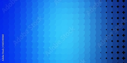 Light BLUE vector backdrop with dots. Colorful illustration with gradient dots in nature style. Design for posters, banners.