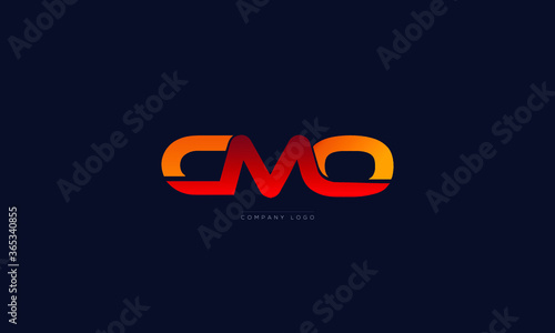 CMO letters Logo Alphabet  Design Vector Symbol photo