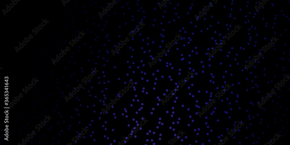 Dark Pink, Blue vector template with neon stars. Decorative illustration with stars on abstract template. Pattern for websites, landing pages.