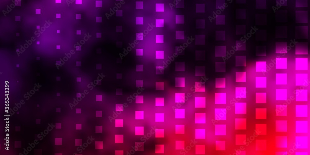 Dark Purple, Pink vector backdrop with rectangles. Colorful illustration with gradient rectangles and squares. Pattern for commercials, ads.