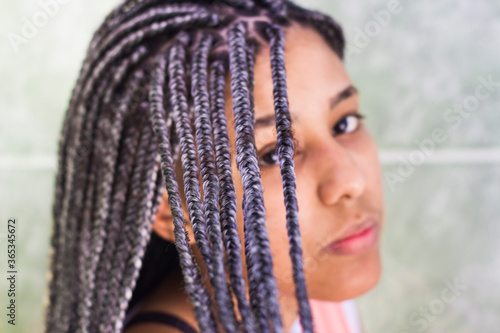 Fotografia Selective focus on hair