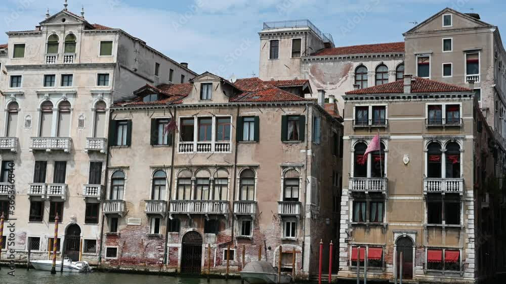 Venice, Italy - Historic buildings between the canals of the lagoon city Venice, Italy - Historic buildings between the canals of the lagoon city