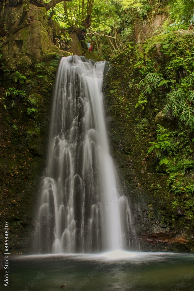 Waterfall on São Miguel Island.