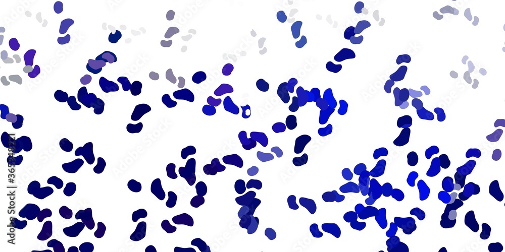 Fototapeta premium Light blue vector backdrop with chaotic shapes.