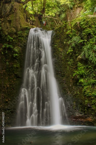 Waterfall on São Miguel Island.