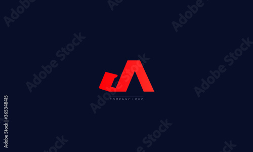JA or AJ letters Logo Alphabet Design Vector Symbol
