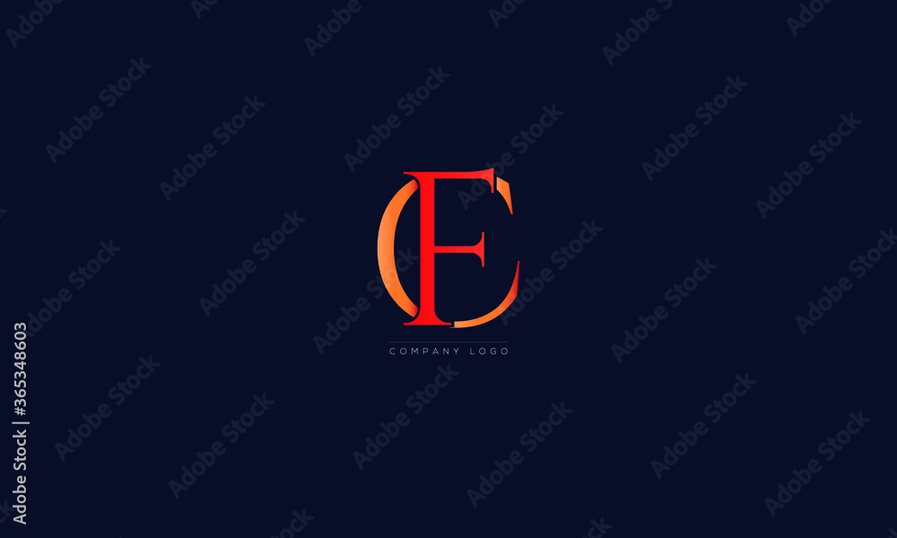 FC or CF letters Logo Alphabet Design Vector Symbol FC or CF letters Logo Alphabet Design Vector Symbol