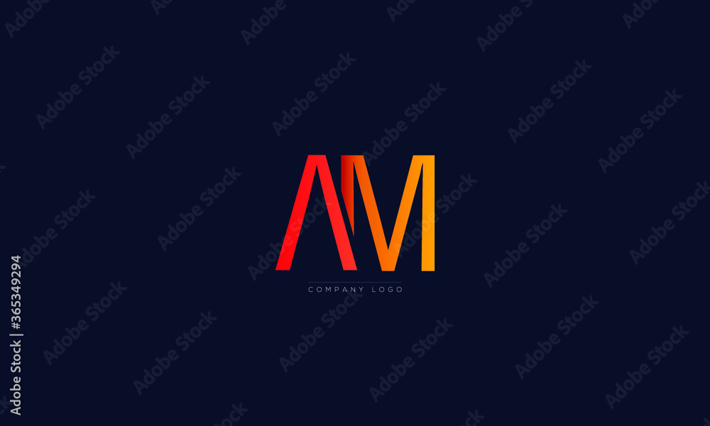AM or MA letters Logo Alphabet Design Vector Symbol AM or MA letters Logo Alphabet Design Vector Symbol