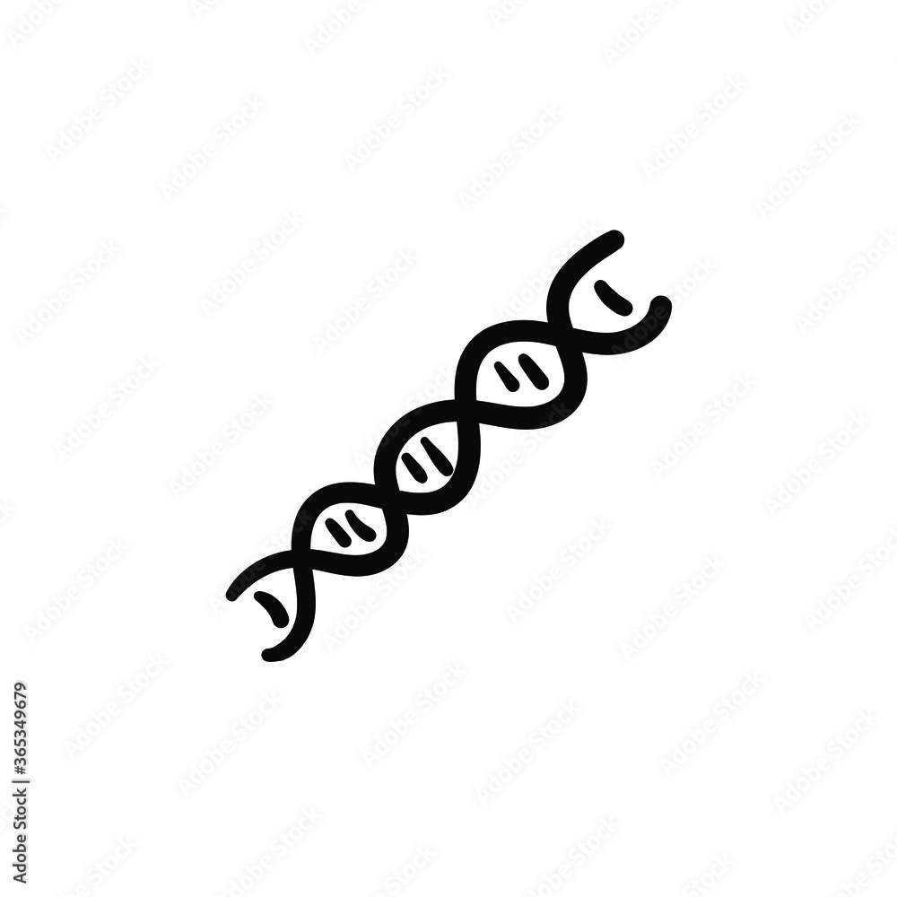 Hand drawn DNA. Simple vector icon Hand drawn DNA. Simple vector icon