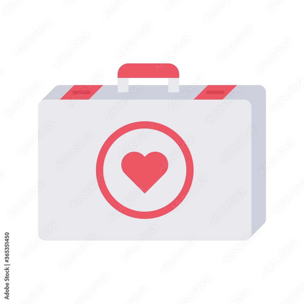 First aid kit icon. Emergency help box, medical bag symbol. First aid kit icon. Emergency help box, medical bag symbol.