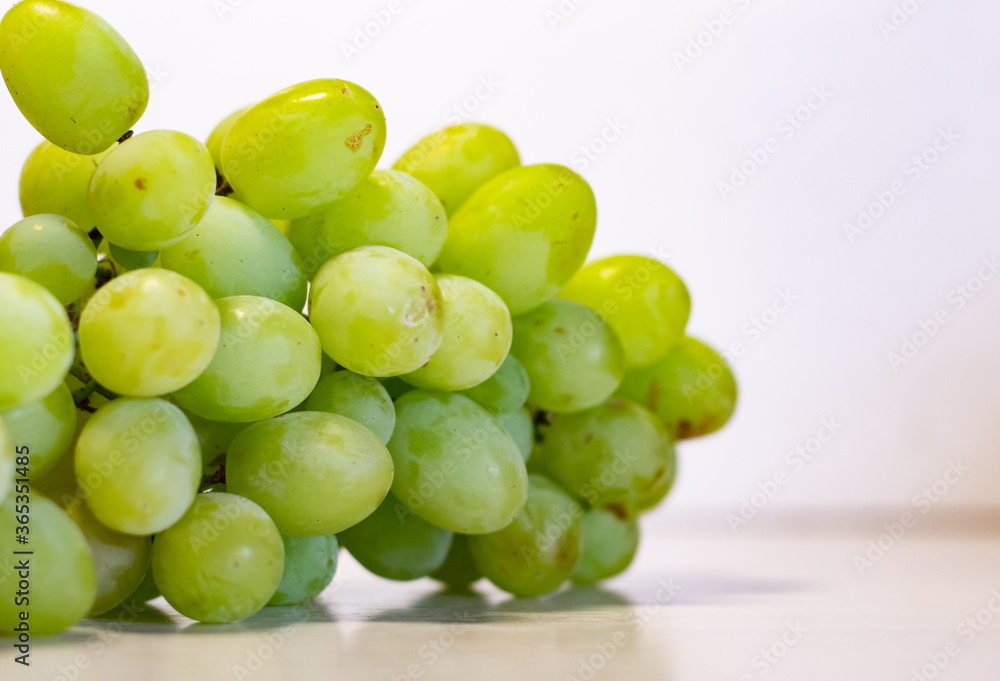 Bunch of Green Seedless Grape solated on white background. Bunch of Green Seedless Grape solated on white background.
