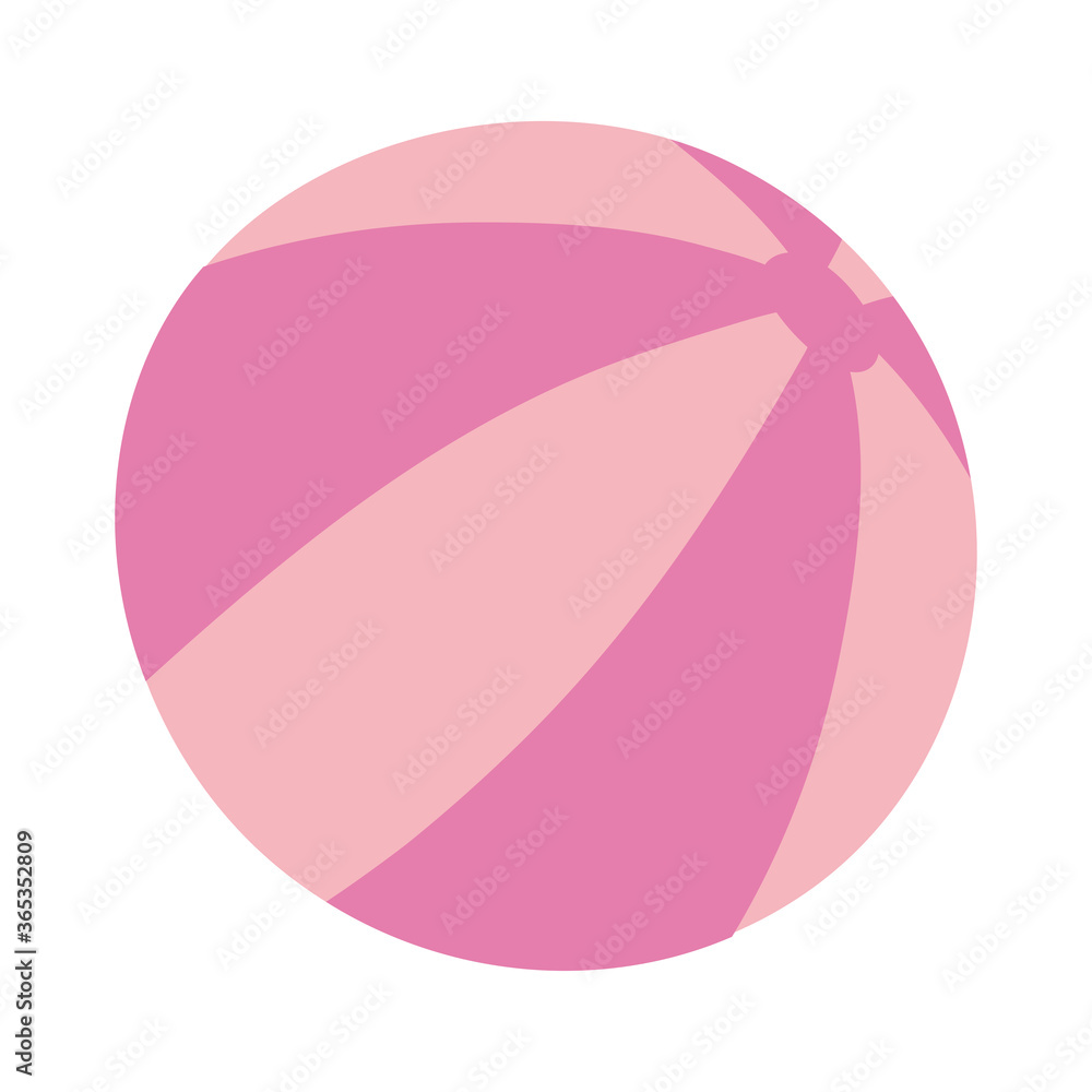 pink beach ball cartoon isolated design icon white background pink beach ball cartoon isolated design icon white background
