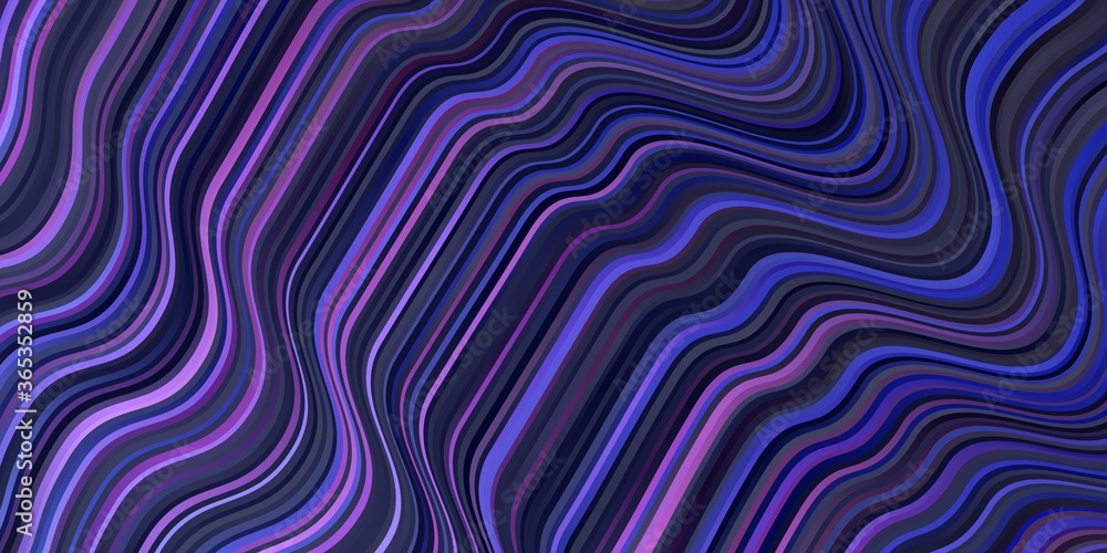 Dark Pink, Blue vector backdrop with bent lines. Dark Pink, Blue vector backdrop with bent lines.