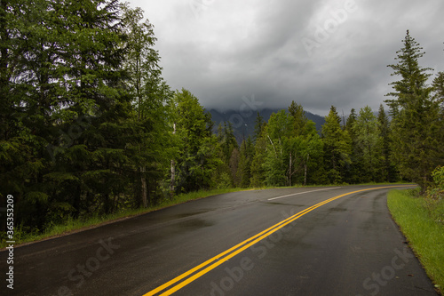 Road leading into Glacier National Park, Montana © Martina