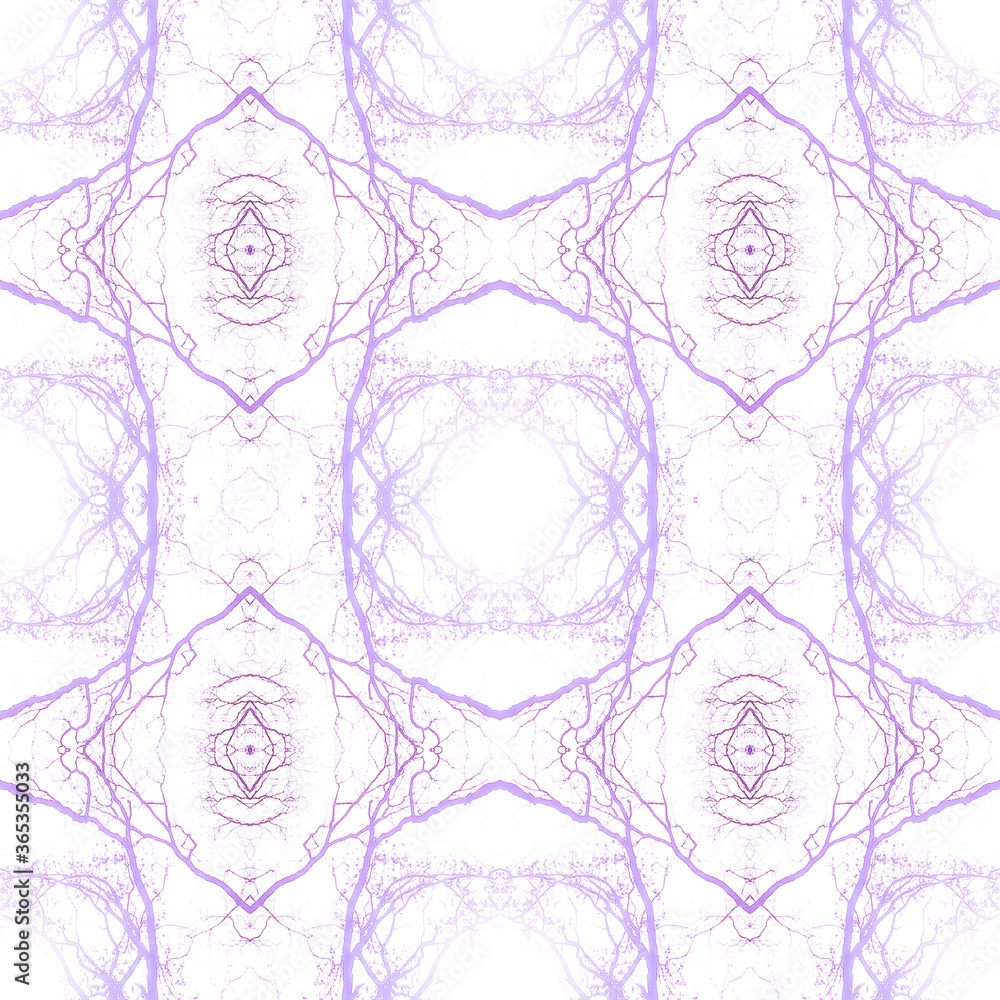 Obraz premium Delicate Floral Print. Santorini Pattern