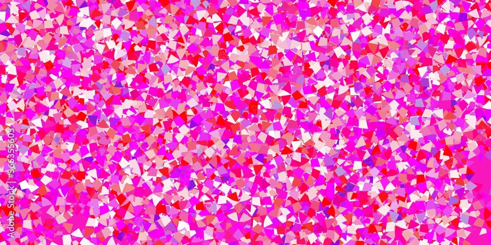 Light blue, red vector backdrop with lines, triangles. Light blue, red vector backdrop with lines, triangles.