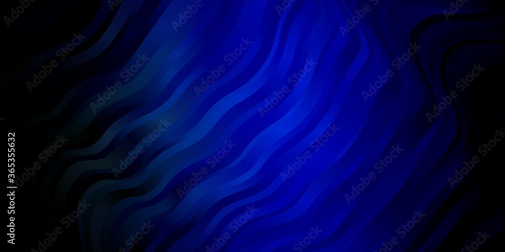 Dark Blue, Green vector texture with curves. Abstract illustration with gradient bows. Smart design for your promotions. Dark Blue, Green vector texture with curves. Abstract illustration with gradient bows. Smart design for your promotions.