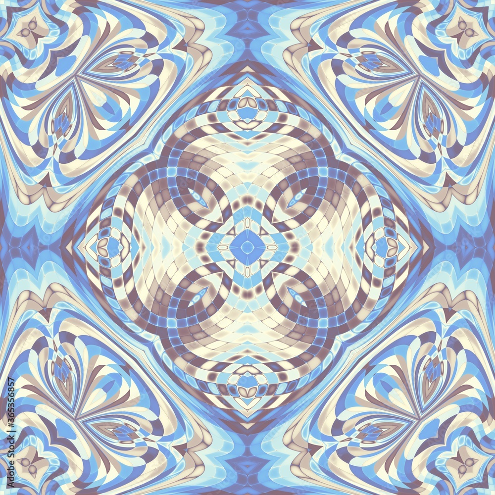 Abstract fractal pattern. Art Nouveau style pattern