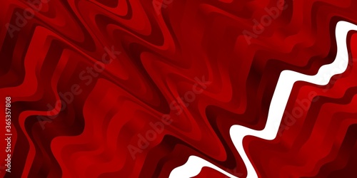 Dark Red vector layout with curves. Colorful geometric sample with gradient curves.  Pattern for business booklets, leaflets